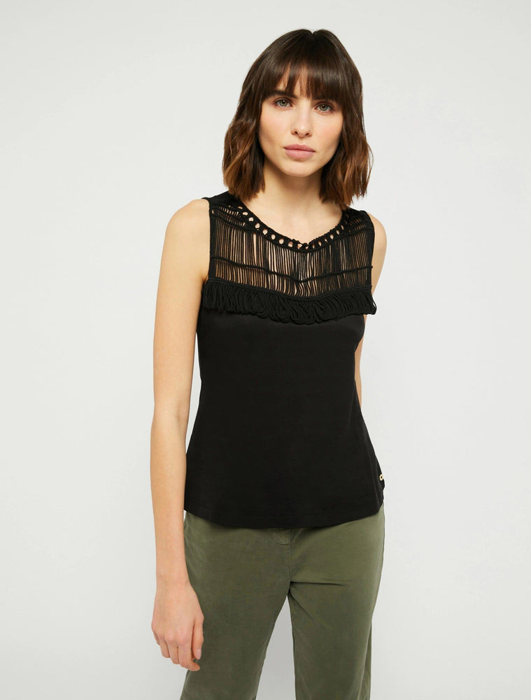 Bizzarro Macrame Top in Black – NELLIE&DOVE