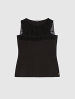 Pennyblack Tops Bizzarro Macrame Top in Black