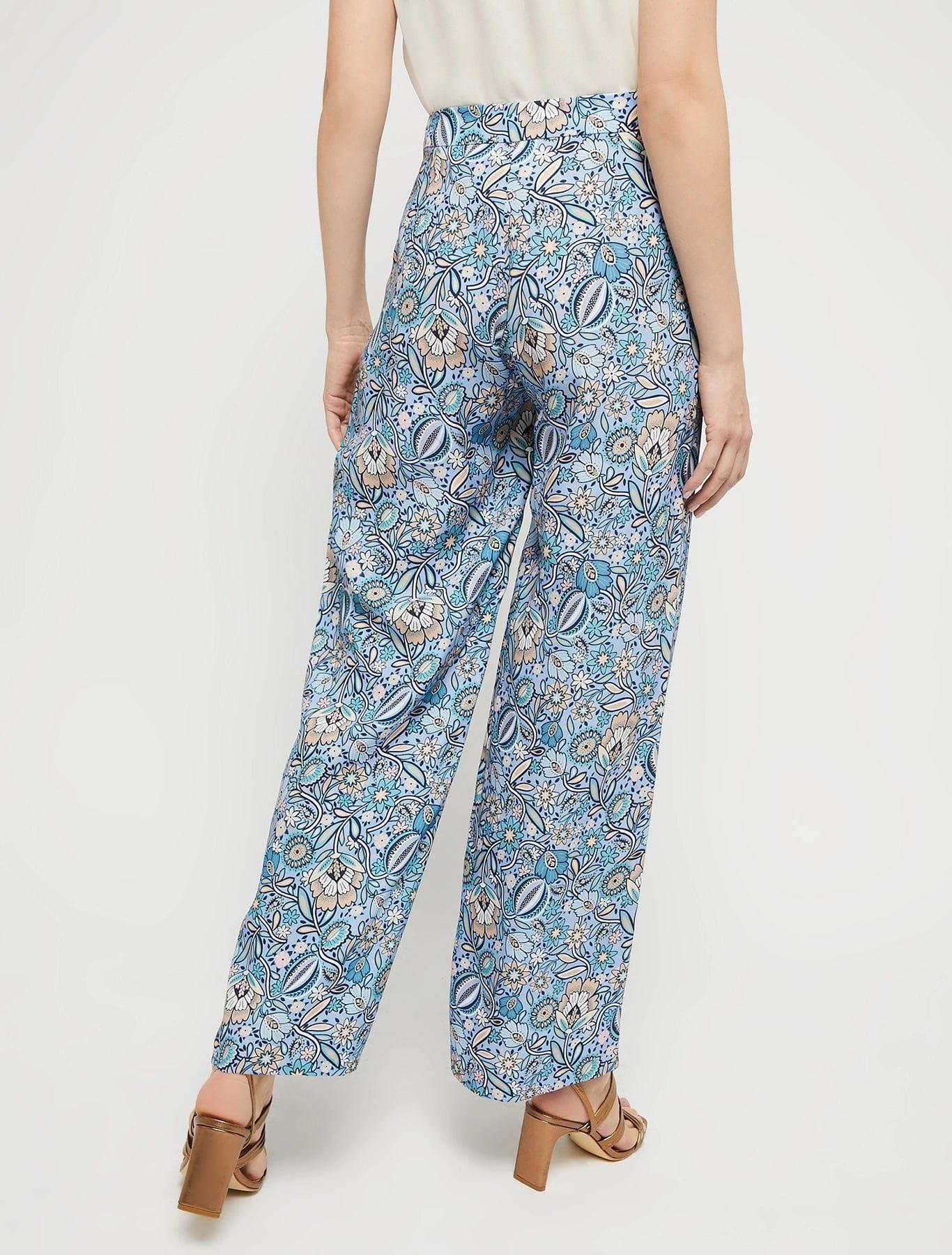 Pennyblack Trousers LAGUNA Blue Floral Trousers