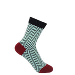 Zig Zag Socks Black