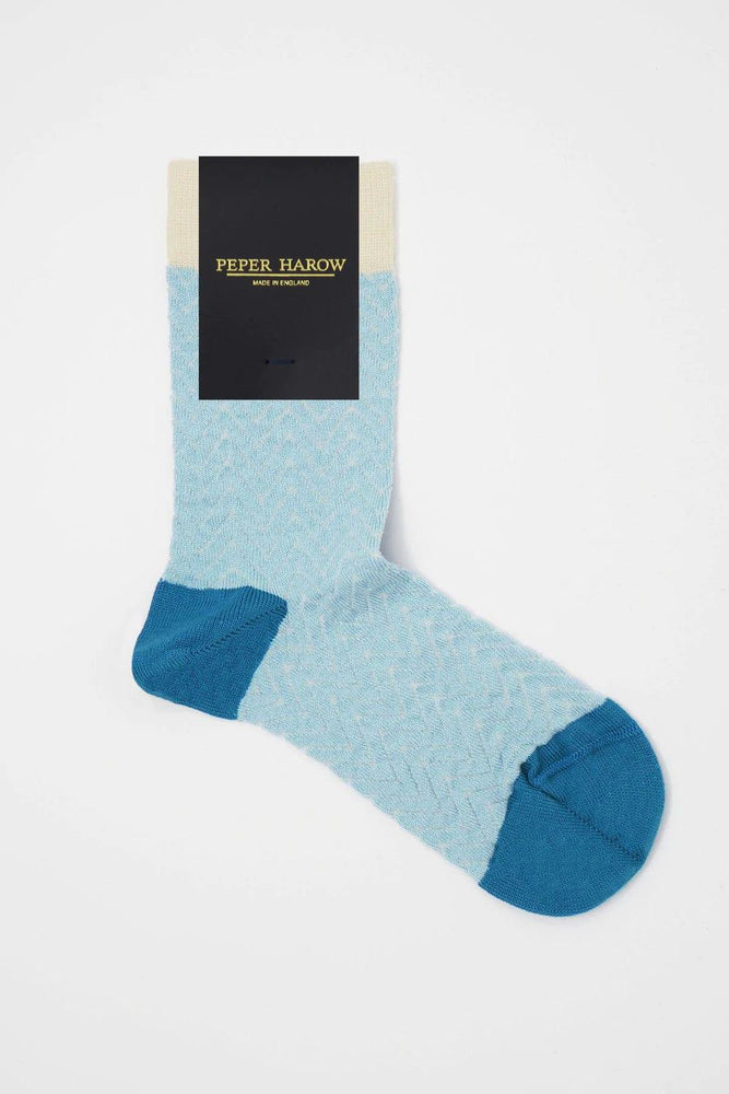 Peper Harow Accessories Zig Zag Socks Blue
