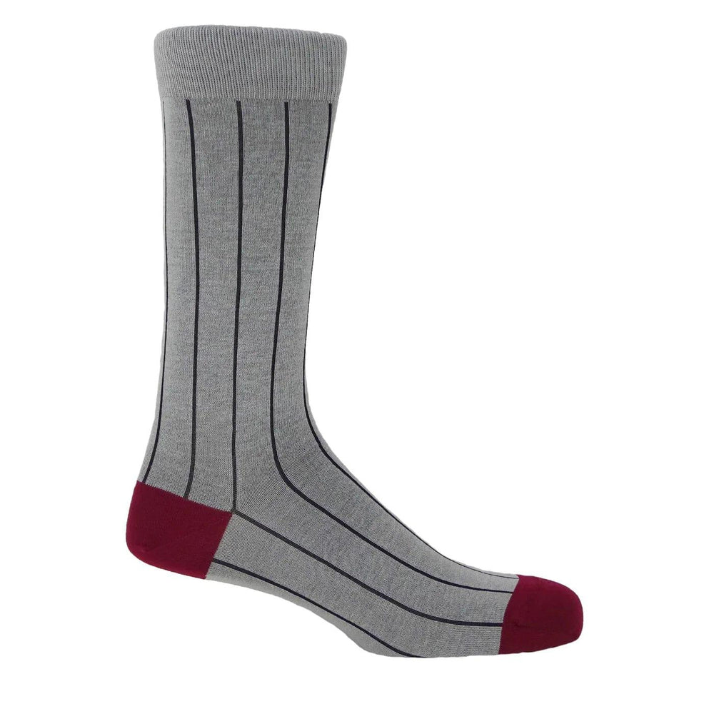 Ash Pin Stripe Socks