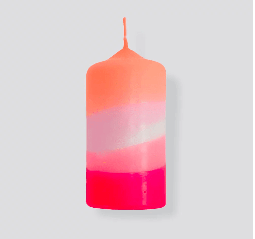 Pink Stories Home Dip Dye Flamingo Cake Candle