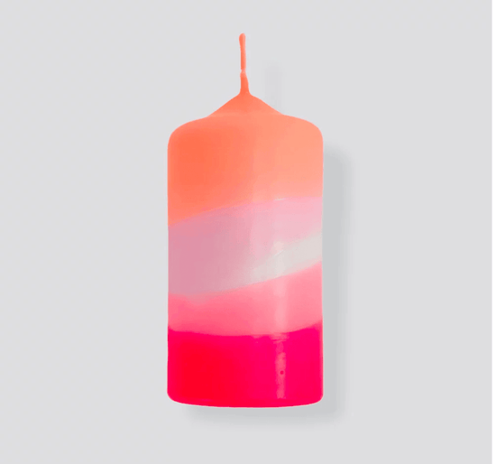 Pink Stories Home Dip Dye Flamingo Cake Candle