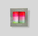 Pink Stories Home Dip Dye Neon Lollipop Twins Candles