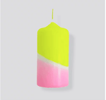 Dip Dye Neon Vanilla Sky Candle