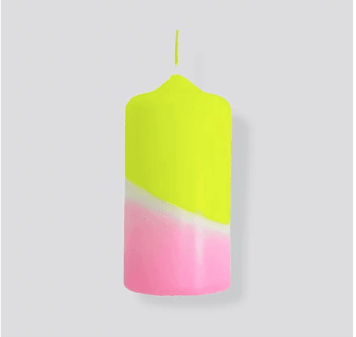 Pink Stories Home Dip Dye Neon Vanilla Sky Candle