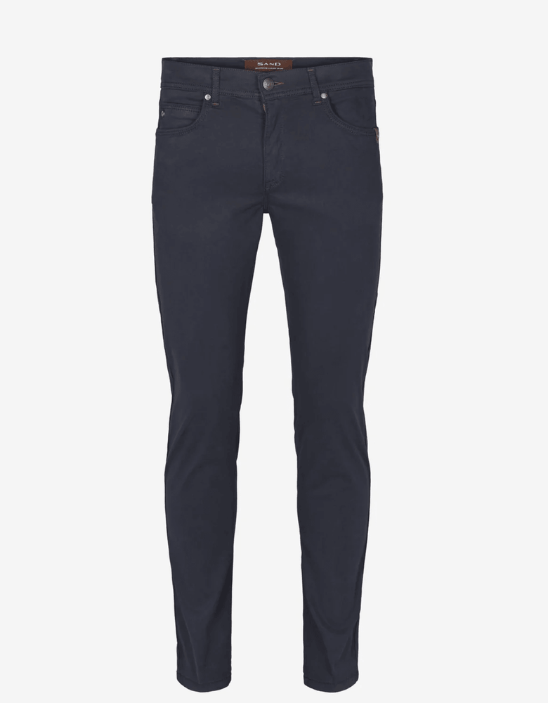 Burton Suede Touch Trousers in Navy Blue