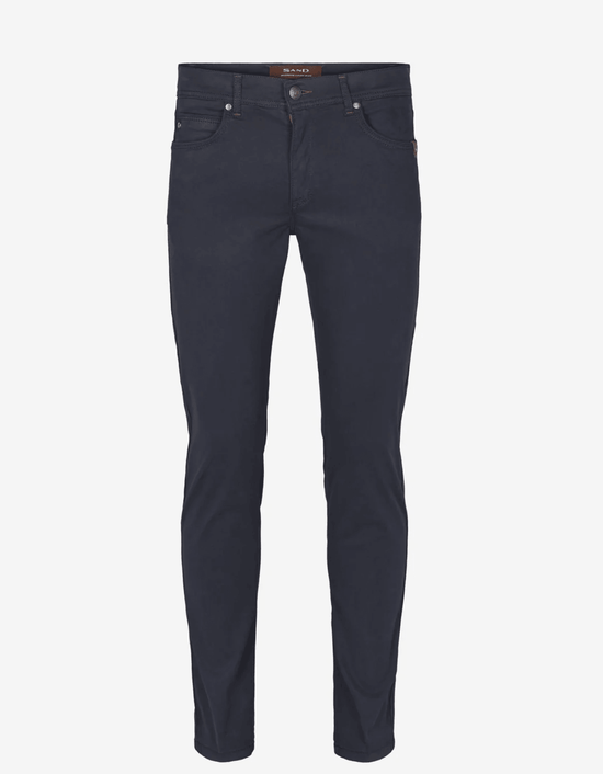 SAND - Mens Mens Trousers Burton Suede Touch Trousers in Dark Navy Blue