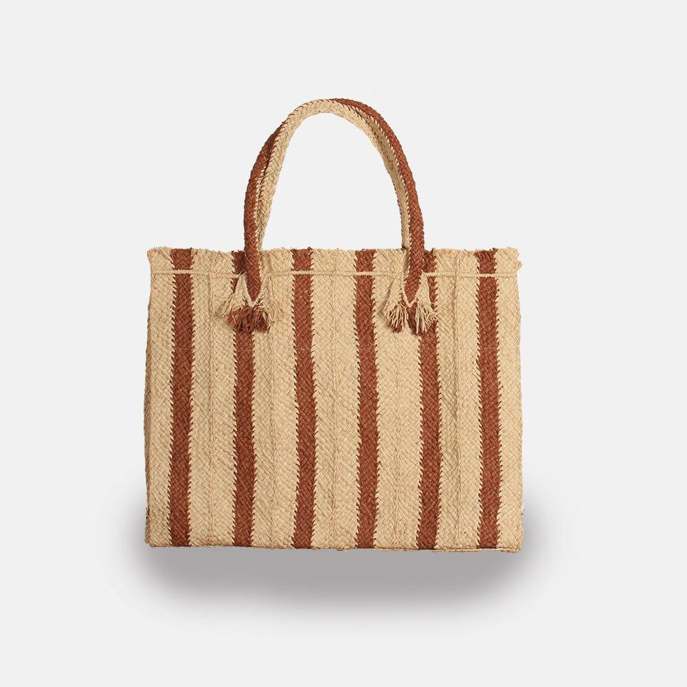 Sans Arcidet Bags Georges Raffia Striped Bag