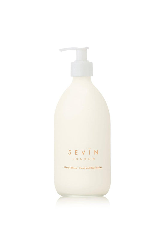 SEVIN London Home LARGE 500ml Marble Black Hand & Body Lotion