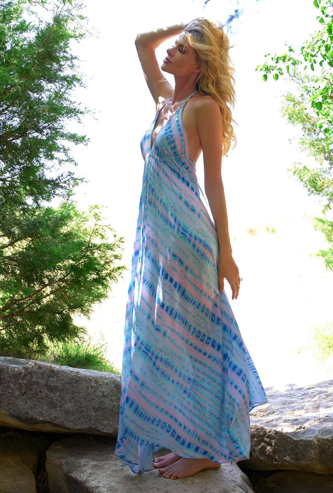 Sophia Alexia Dresses ONE SIZE (SHORT) Ibiza Dress in Carribean Rain