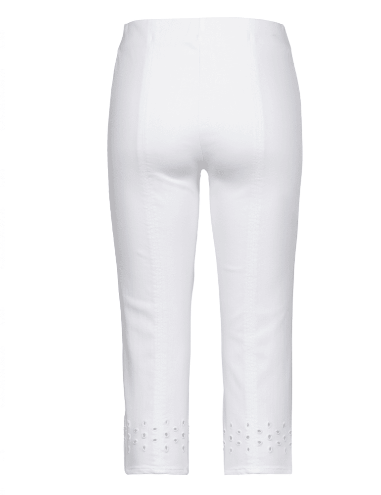 Stehmann Trousers Ina8 Capri Trousers in White