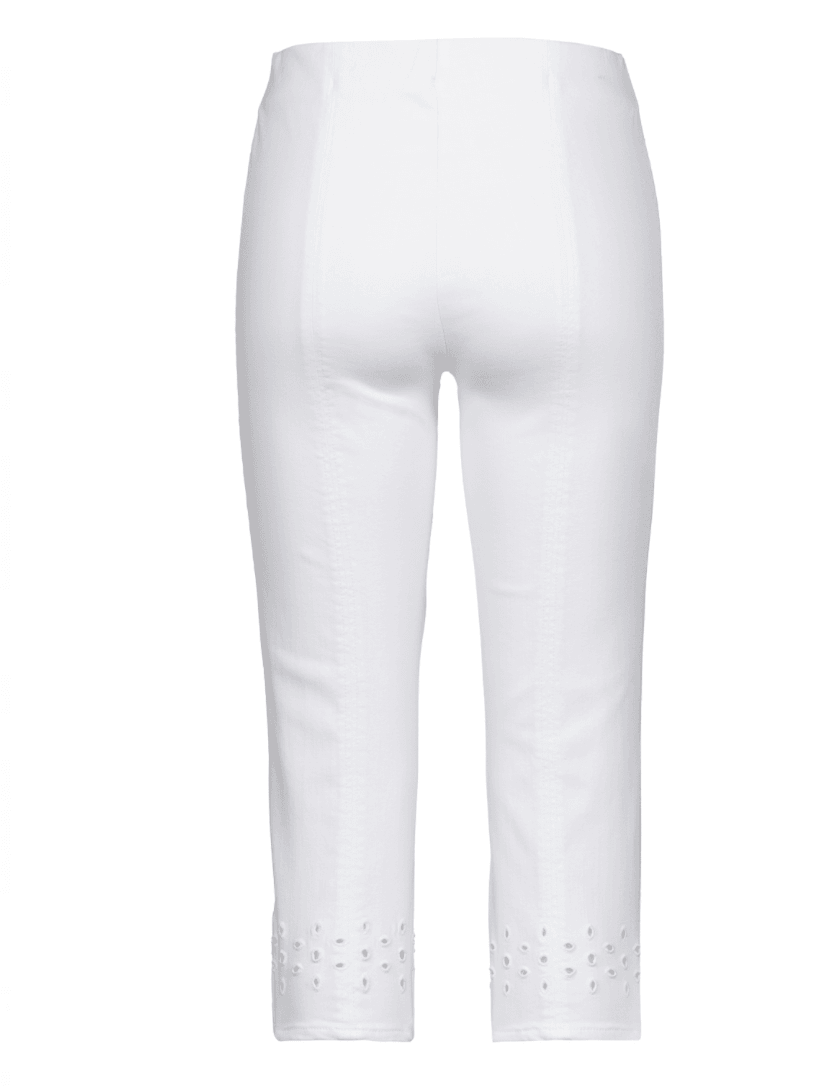 Stehmann Trousers Ina8 Capri Trousers in White