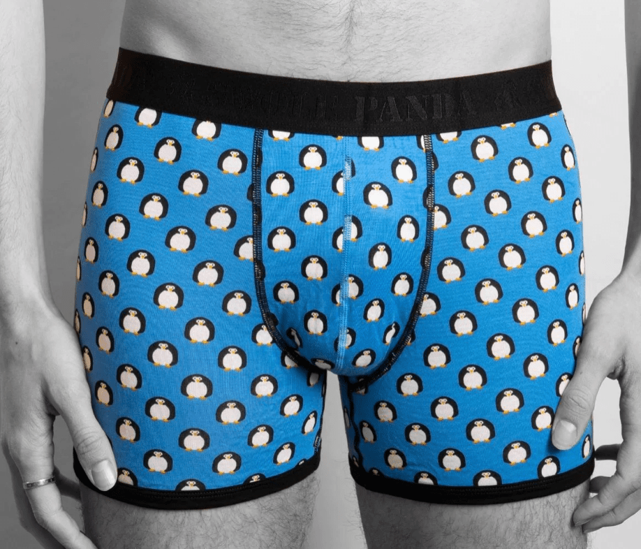 Load image into Gallery viewer, Swole Panda Mens Accessories 2 Pack Penguins &amp;amp; Sharks Bamboo Boxers
