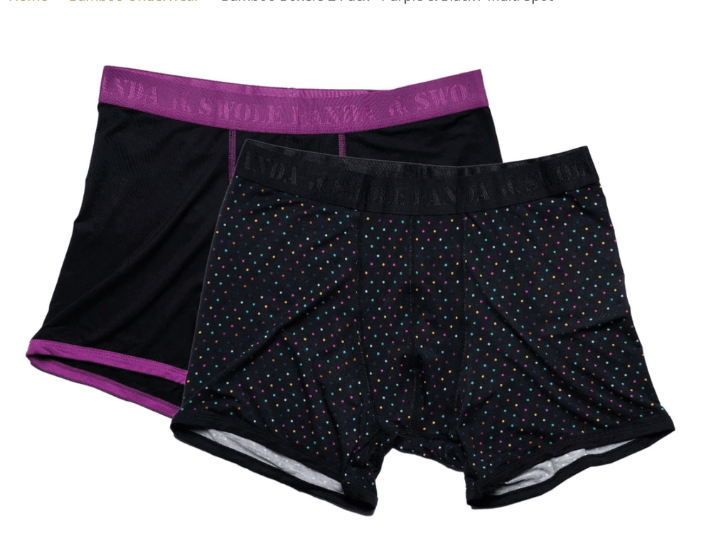 2 Pack Multi Dots  Bamboo Boxers